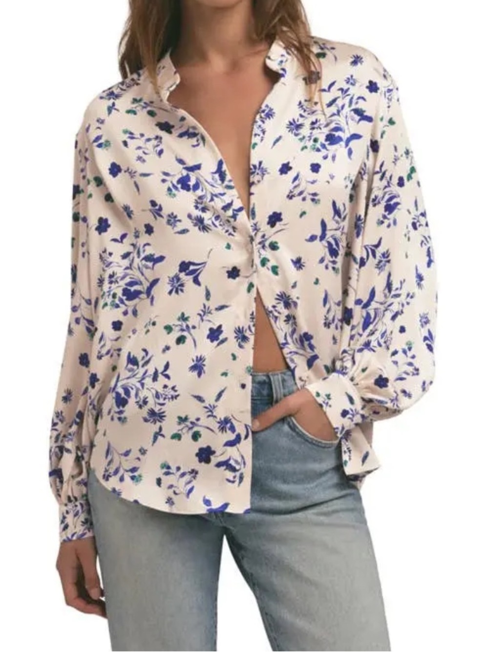 NWT Favorite Daughter Lauren Floral Print Shirt, size M